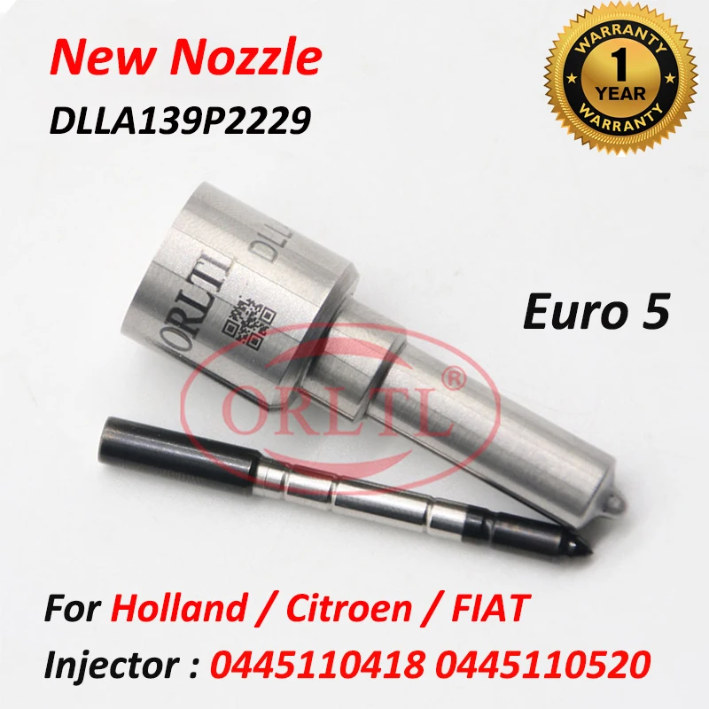

DLLA139P2229 Новая дизельная форсунка DLLA 139P2229 для 0445110418 0445110520 0986435212 Использование форсунки для двигателя Holland Citroen Fiat