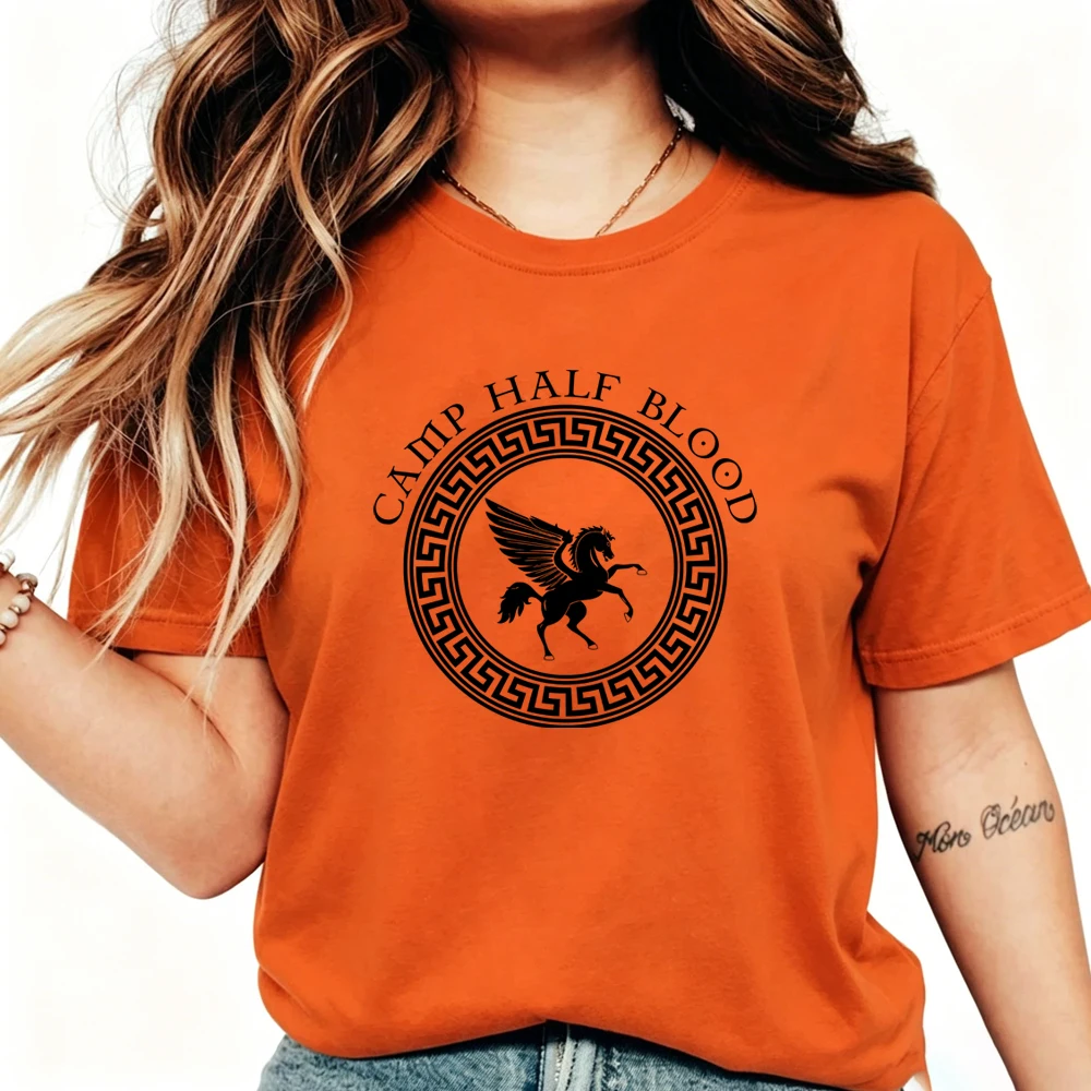 Camp Half Blood T Shirts Fall Training Camp Game Tshirt Halloween Magical Gift Percy Jackson Shirt Unisex T-shirts Harajuku Tees
