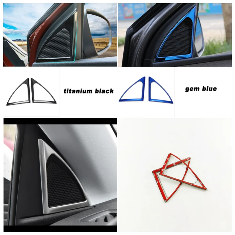 

For Peugeot 3008 GT 5008 2017 2018 2019 2020 Accessories Car Pillar A Stereo Speaker Audio Loudspeaker Cover Trim Car Styling