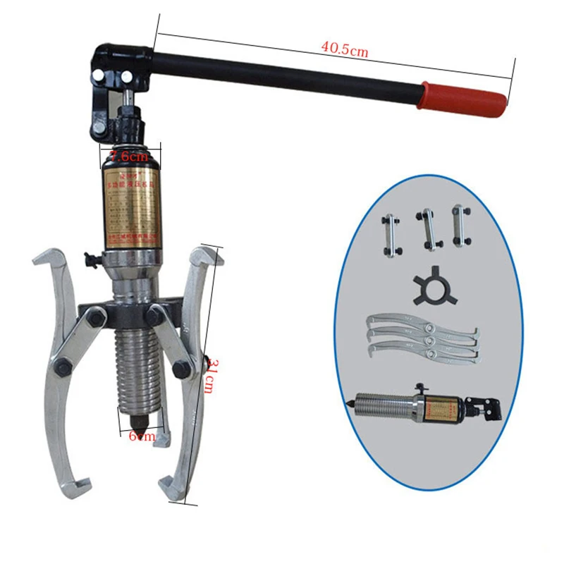 

Auto Repair Kit Tool Integral Hydraulic Three-jaw Puller 5 Tons 10 Tons Bearing Puller Removal Tool