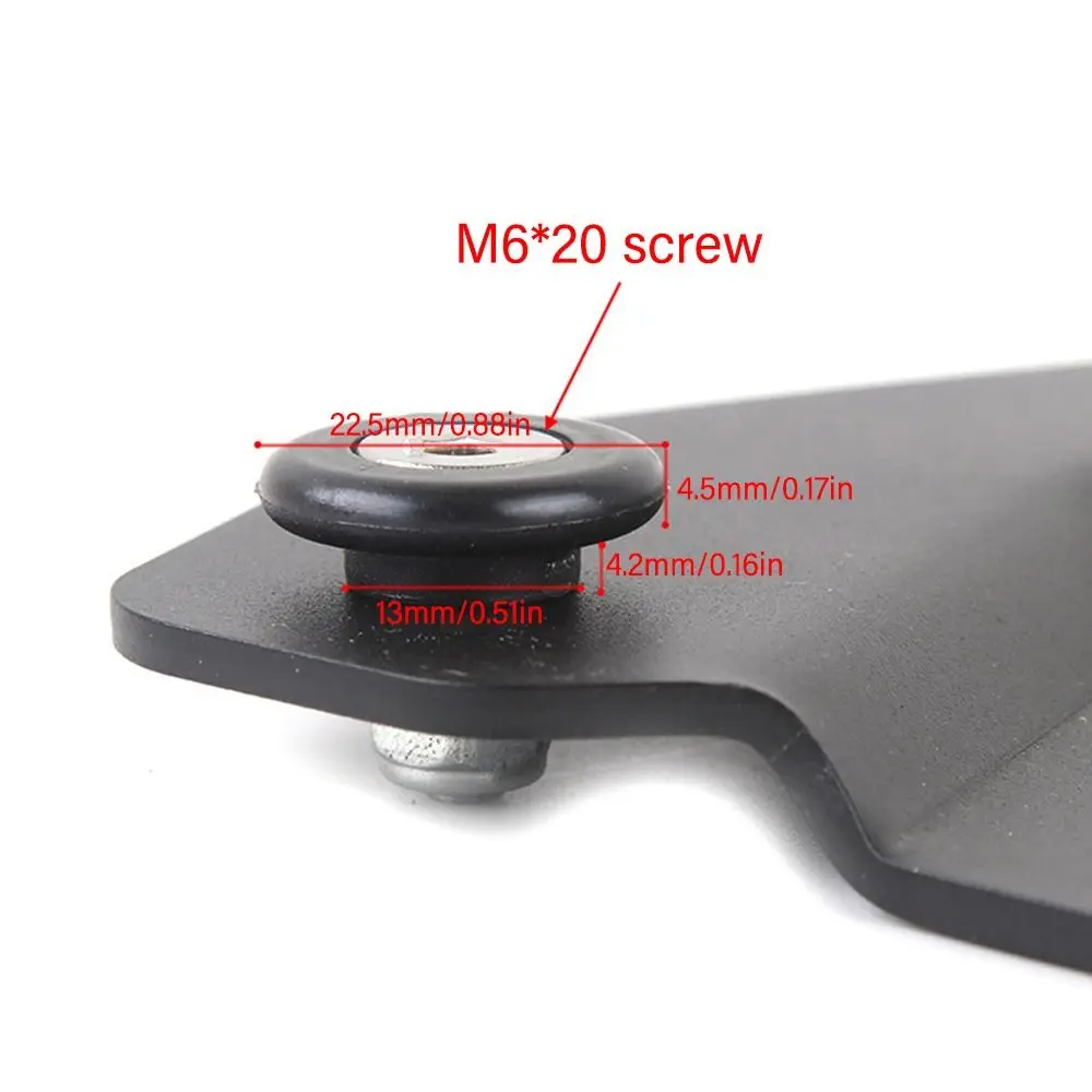 4PCS Mute Trunk Bracket Plate Base Rear Luggage Bushing Motor Accessories Motorcycle Tailbox Buckle Quick Release Spacers