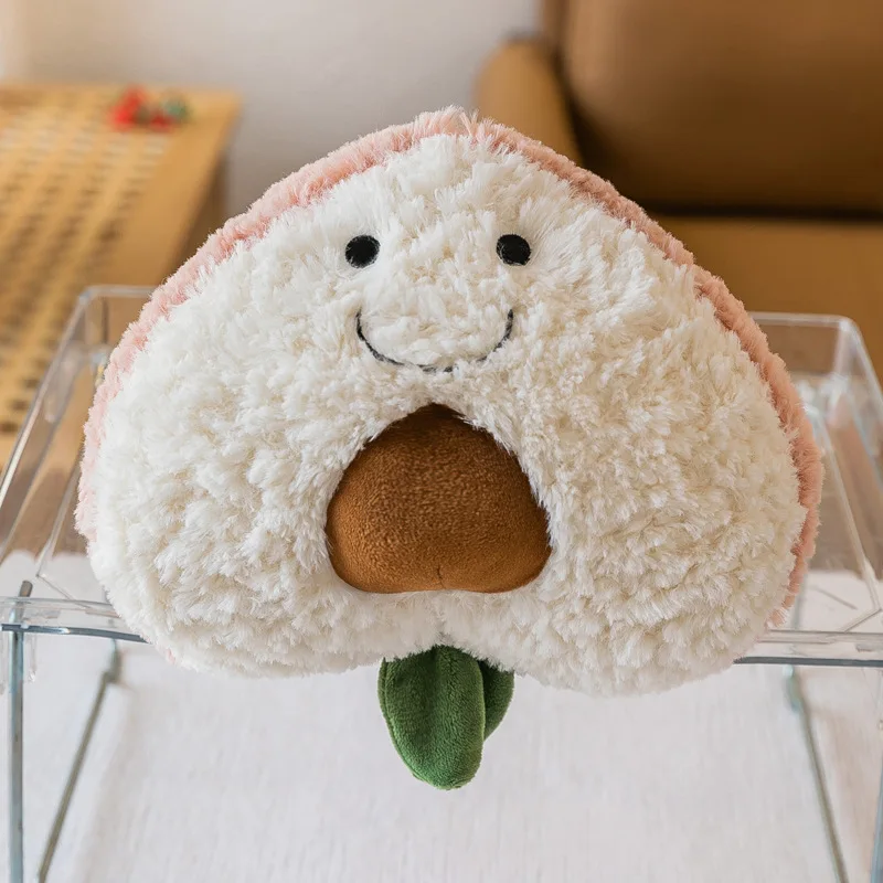 ตุ๊กตาผลไม้ขนนุ่มน่ารักเหมือนจริง อะโวคาโด แตงโม ขนาด 8 นิ้ว ของขวัญสำหรับเด็ก
