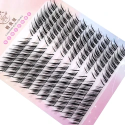 10Rows 3D Fluffy Single Cluster Eyelash Extension Segmented Natural Mink Fox Eye Effect makeup Lashes Individual False eyelashes