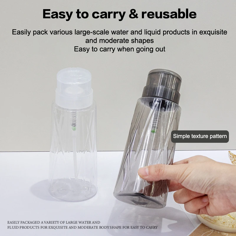 【HBS-7 】 Nail Everyday illable HI Africsouhaits Pompe Distributeur Nail Art Verhéritage Dissolvant Nettoyant Maquillage Bouteille Manucure Outil