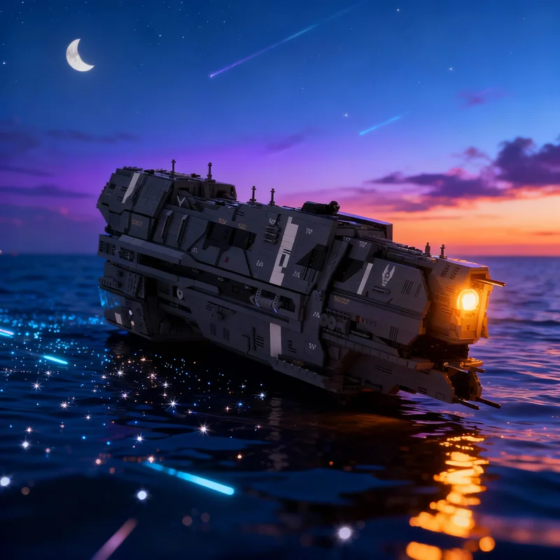 

6899pcs MOC Space Valiant Class Super Heavy Cruiser UNSC Model Building Blocks Construction Christmas Gift Toys Brick Kids