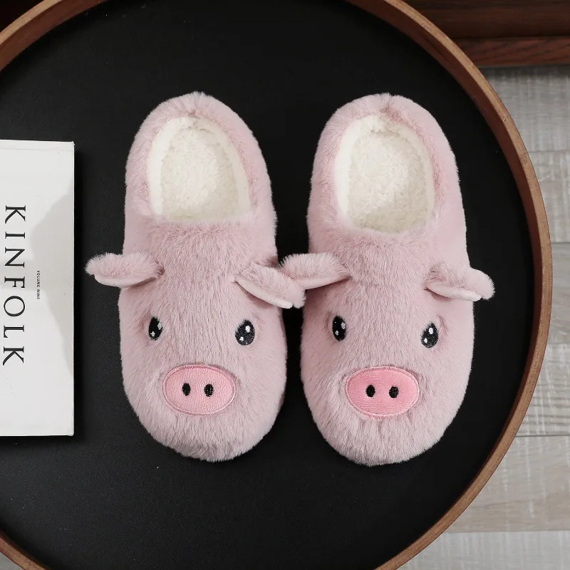 2026 New Winter Comfortable and Warm Plush Soft Bottom Slippers Home Indoor Cotton Slippers Male and Female Same Style