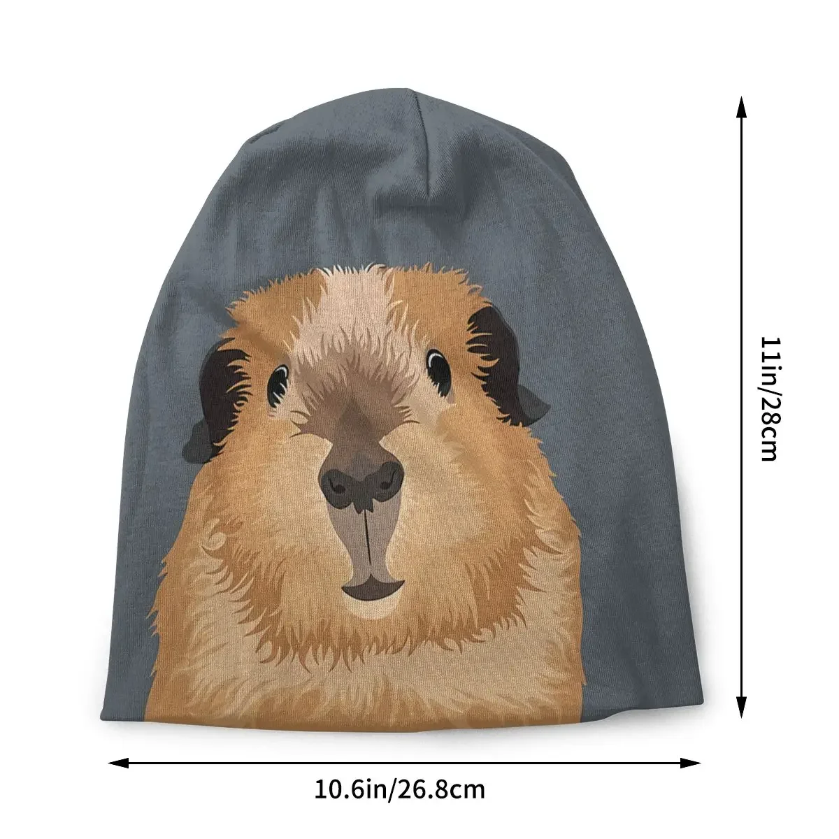 Capybara Cute Animal Fashion Thin Hats Guinea Pig Peanut Selfie Bonnet Special Skullies Beanies Caps