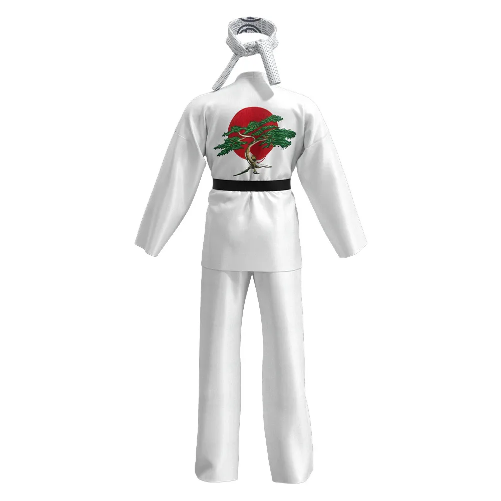 Het Karate Kind Kinderen Daniel Larusso Cosplay Kostuum Karate Uniform Outfits Halloween Carnaval Pak