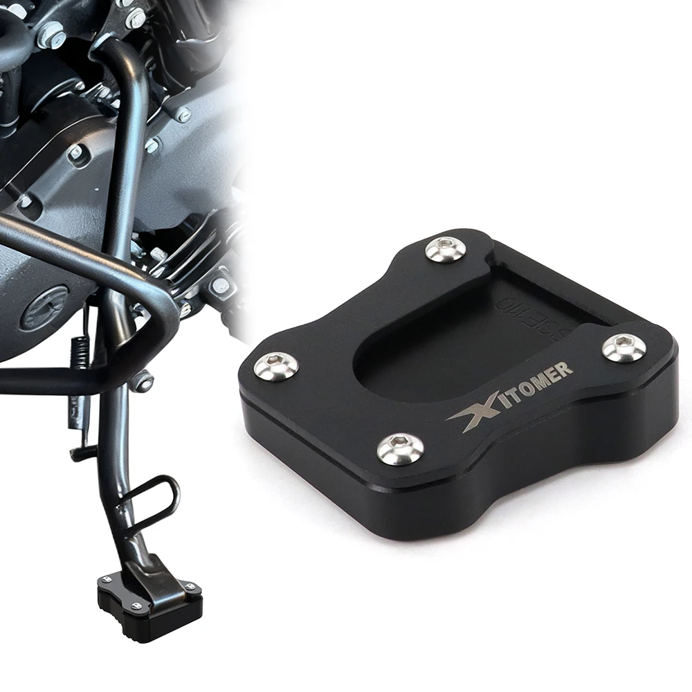 

Fit For Royal Enfield Guerrilla 450 2024-2025 Enlarger Pad Kick stand Motorcycle Kickstand Shoe Side Stand Enlarger Extension
