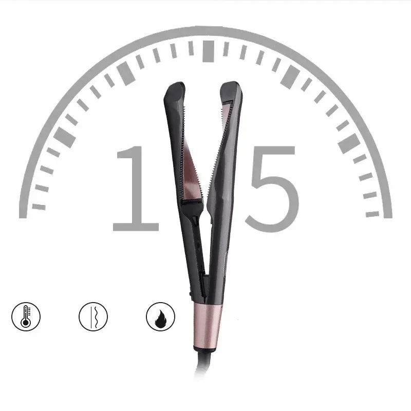 2020 جديد المهنية مكواة فرد الشعر أدوات تصفيف الشعر 2 في 1 دوامة موجة الشباك الحديد مموج الشعر مستقيم