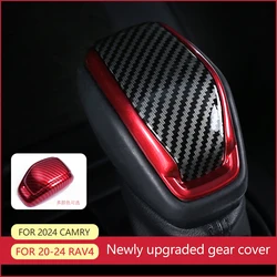Car Gear Shift Knob Gear Head Cover Trim For Toyota RAV4 2020 2021 2022 2023 2024 XA50 Camry Highlander Kluger XU70 Accessories