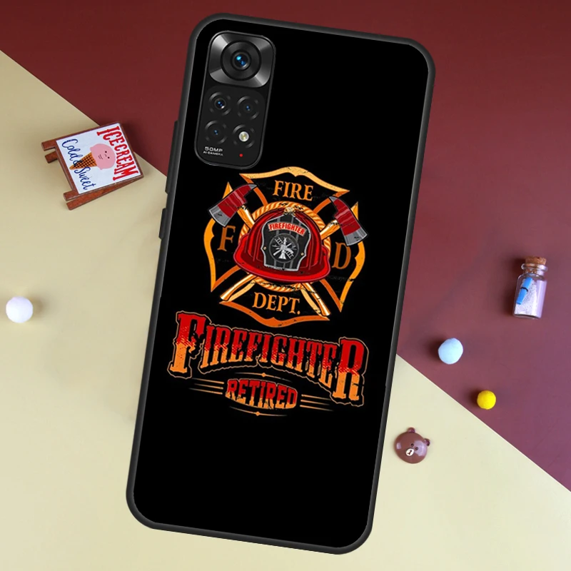 Firefighter Fire Department Fireman For Xiaomi Redmi Note 11 Pro Case For Redmi Note 8 9 12 10 Pro 9S 10S 11S 9A 9C 10C Cover