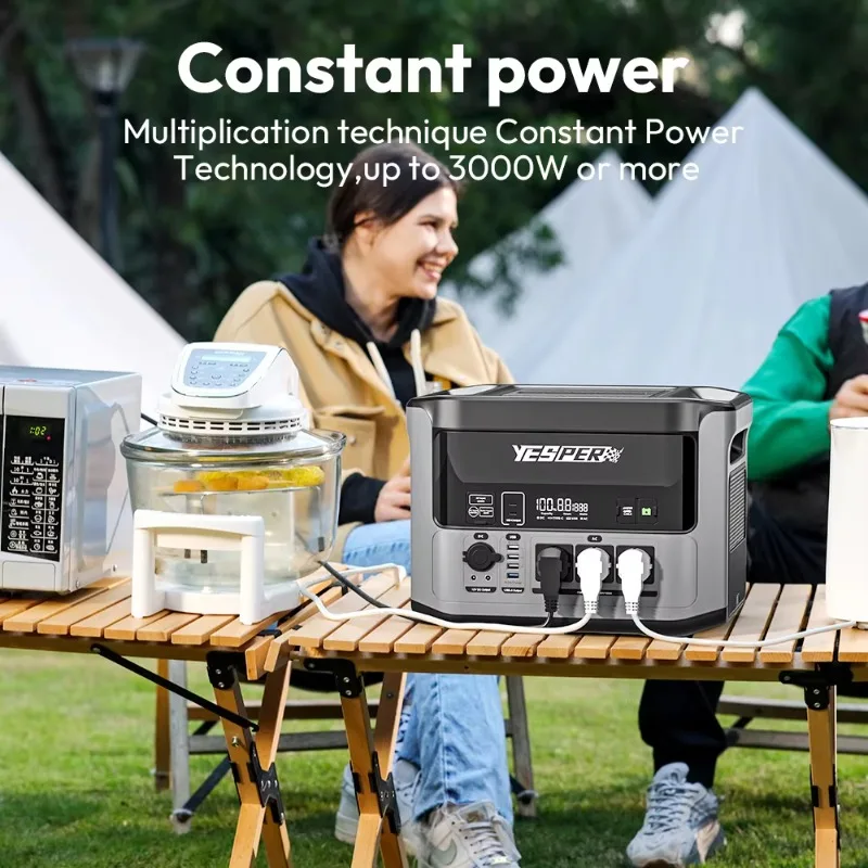 

Yesper PB-58 Портативный источник питания для кемпинга, 1408 Втч Lifepo4, электростанция на солнечной батарее для улицы