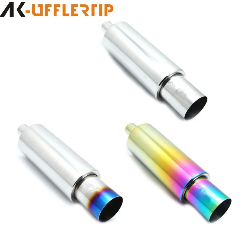 

Suitable for Customized car universal size straight drum modified exhaust pipe sports car sound drum stainless steel rear straig