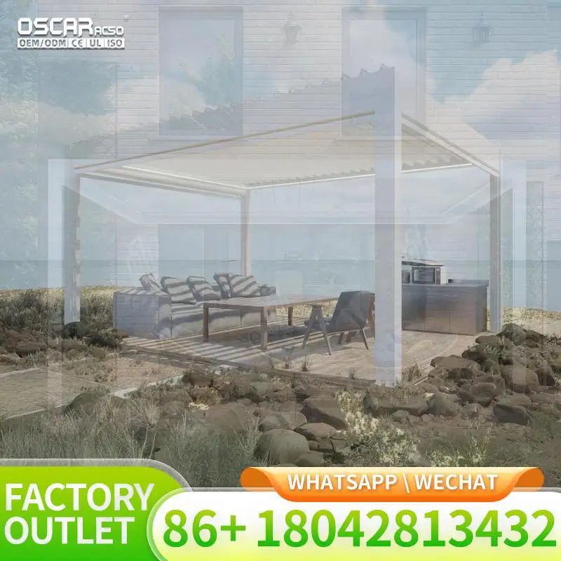 

Алюминиевая палатка для перголи, электрическая моторизованная гильотина, стеклянные наборы для перголи, раздвижная дверь, открытый сад, патио, пергола