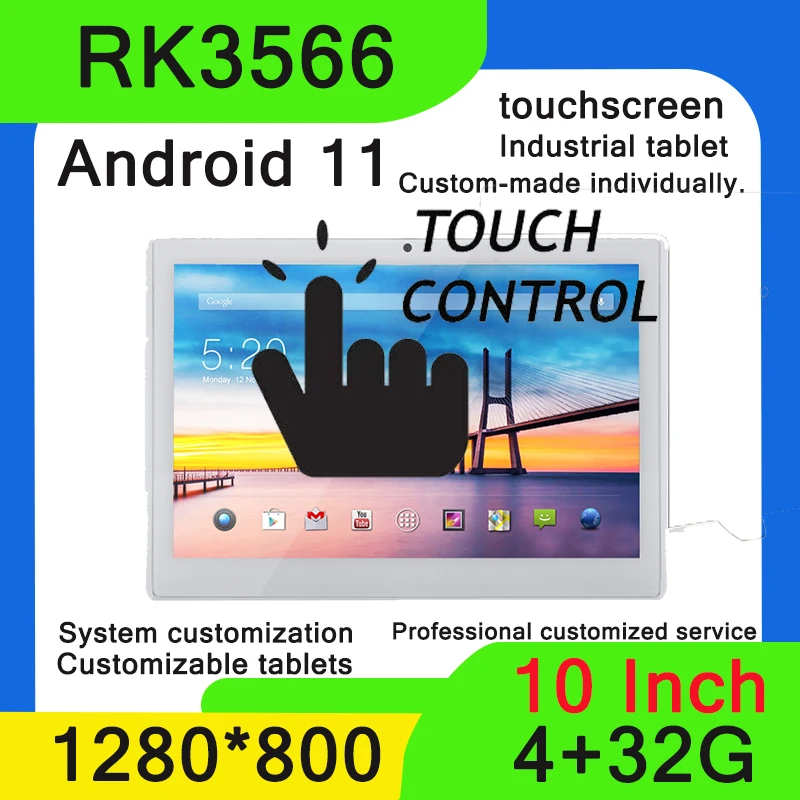 Android11Smart Home TV Controller Wall Mount 10 Inch  Tablet with Capacitive Touch Screen POE Monitor Multi Media Display