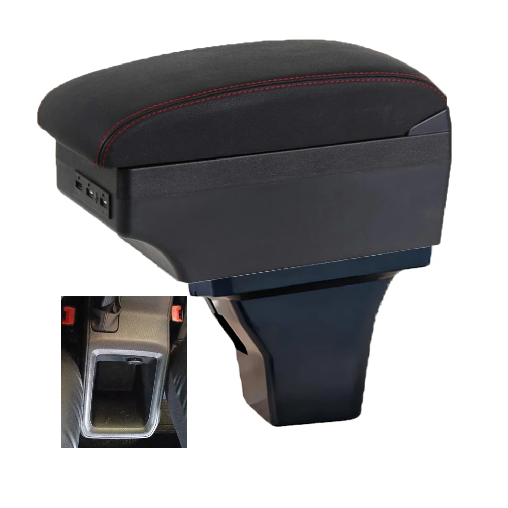 For Chevrolet Aveo Armrest Box Car Center Console Storage Space Case Elbow Rest with Cup Holder USB 2023 2024