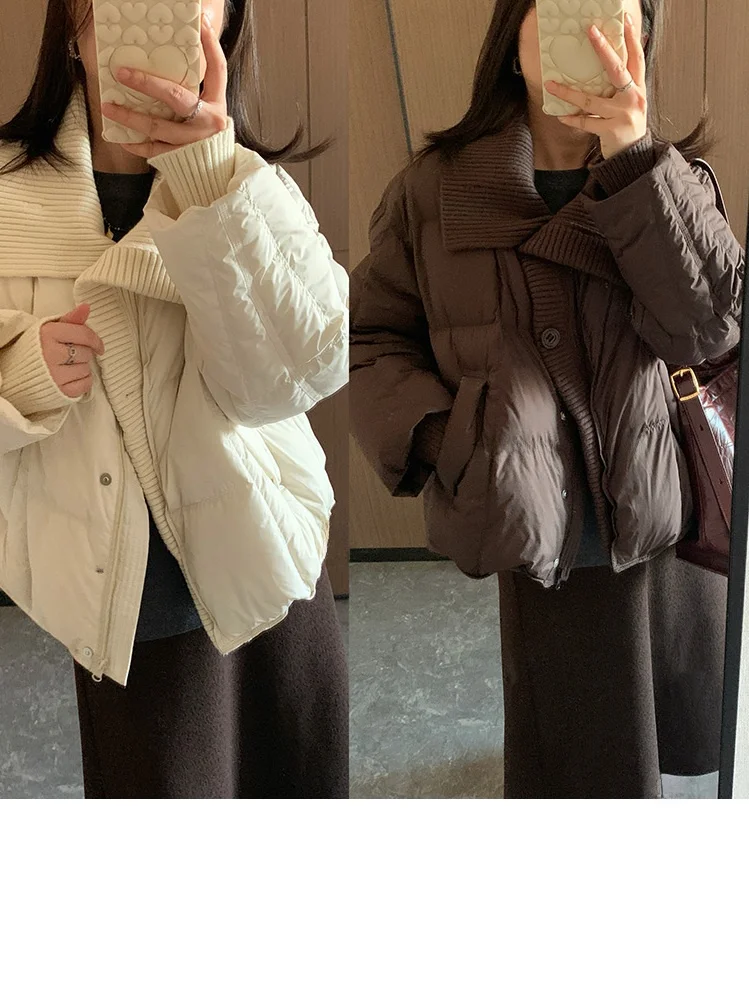 

ort Puffer Jaet вязаное пальто с выпуклостью хлеба, осень-зима, новое повседневное модное женское прочное пальто из полиэфирного волокна