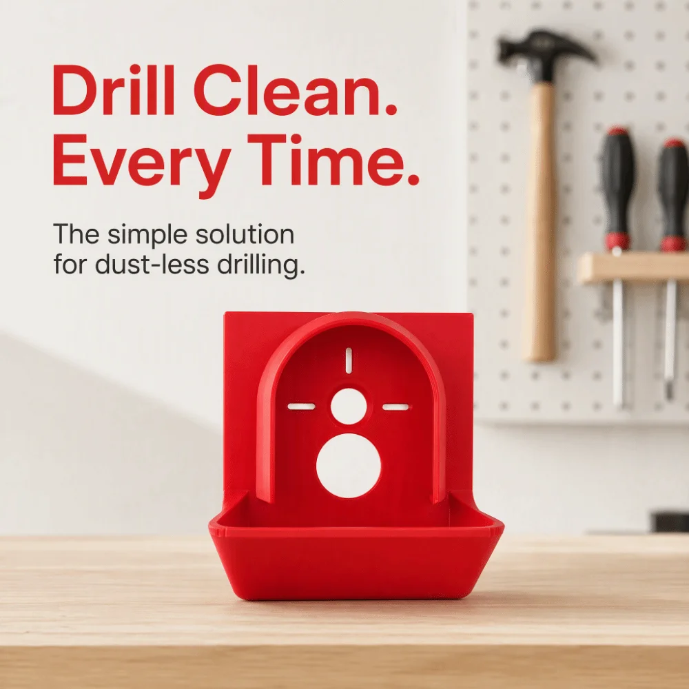 Plastic Dust Cover Electric Drilling Ceiling Tile Dust Collector Hole Cutting Multi Functional Dust Collection Box