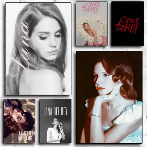 Black And Pink Lana Del Rey Classic Movie Posters HD Quality Poster Wall Art Painting Study Nordic Home Decor