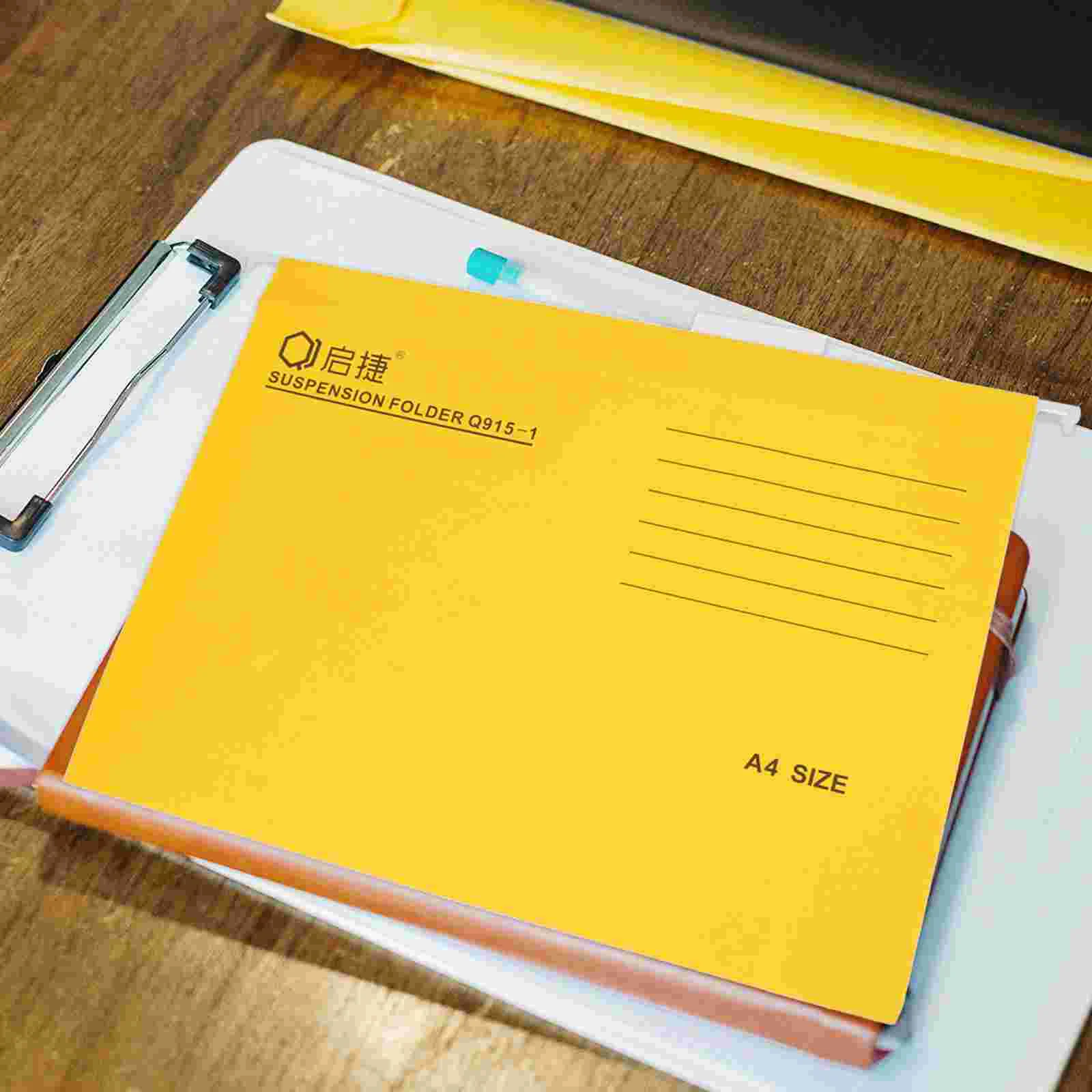 5 Pcs Bill Folder Office File Cabinet Organizer Insert Paper Colorful Coupon Holder