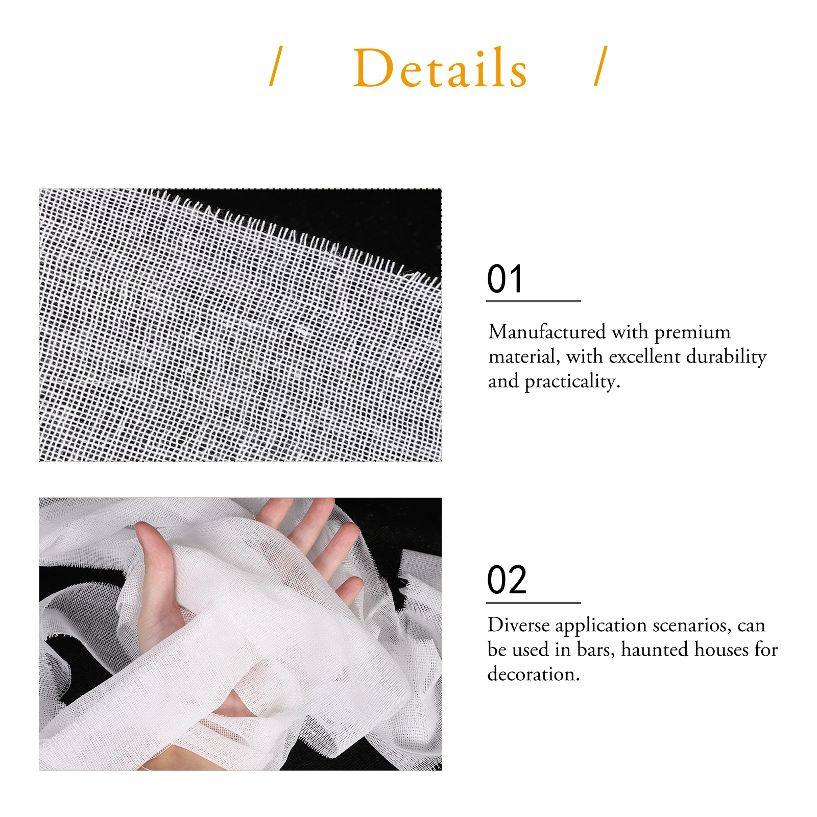 

4 Rolls Cosplay Blood Bandage Props Decoration Spooky Gauze Cloth Creative Draping