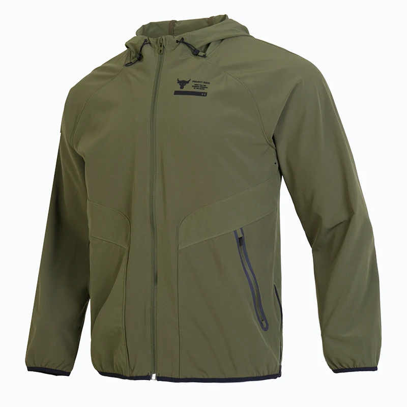 

Underarmour Jacket Men's Sportswear Outdoor Travel Fitness Training Casual Wear Woven Hooded Jacket Top 1380538-390