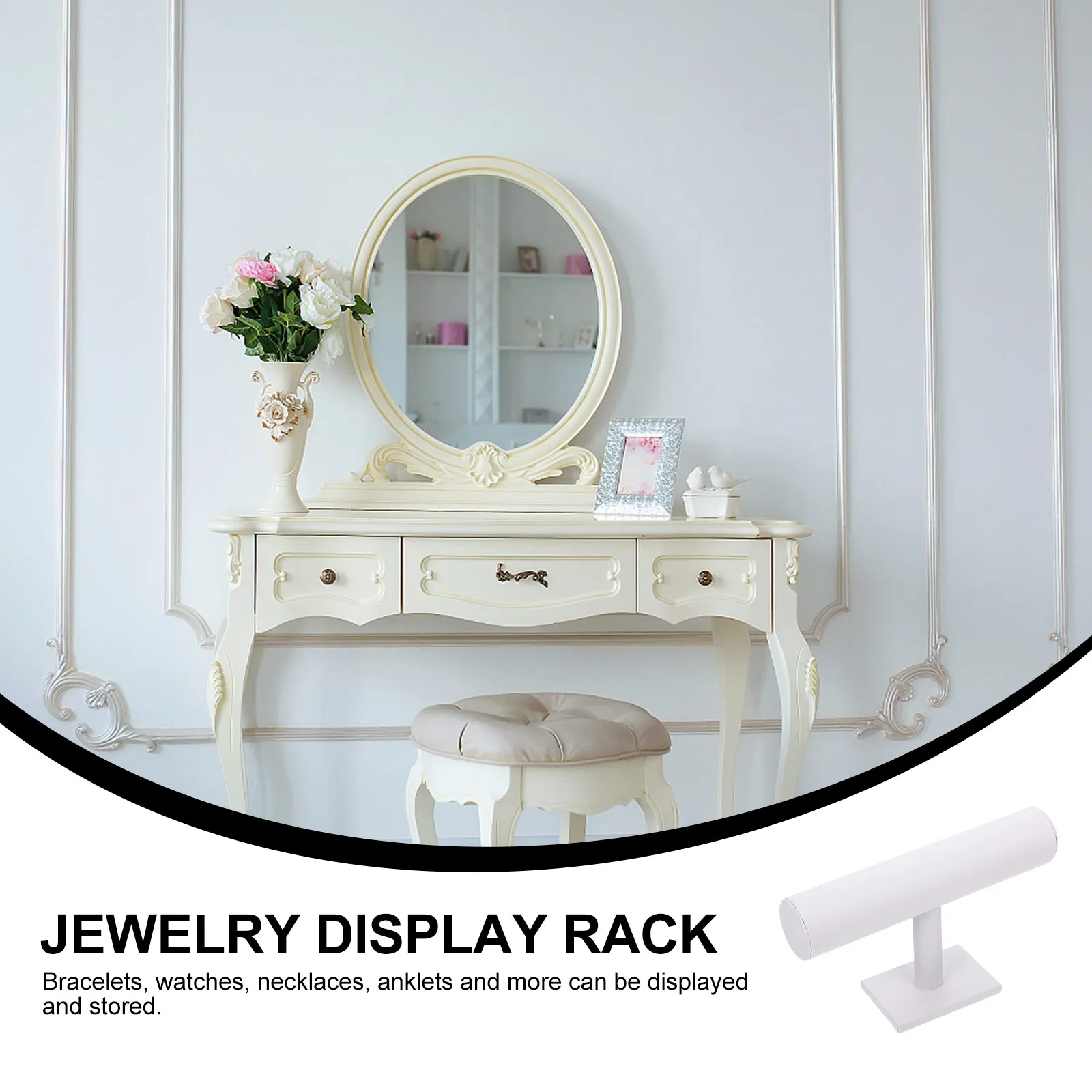 

Table Frame Jewelry Display Stand Head Band Ornament Composite Board Rack Holder