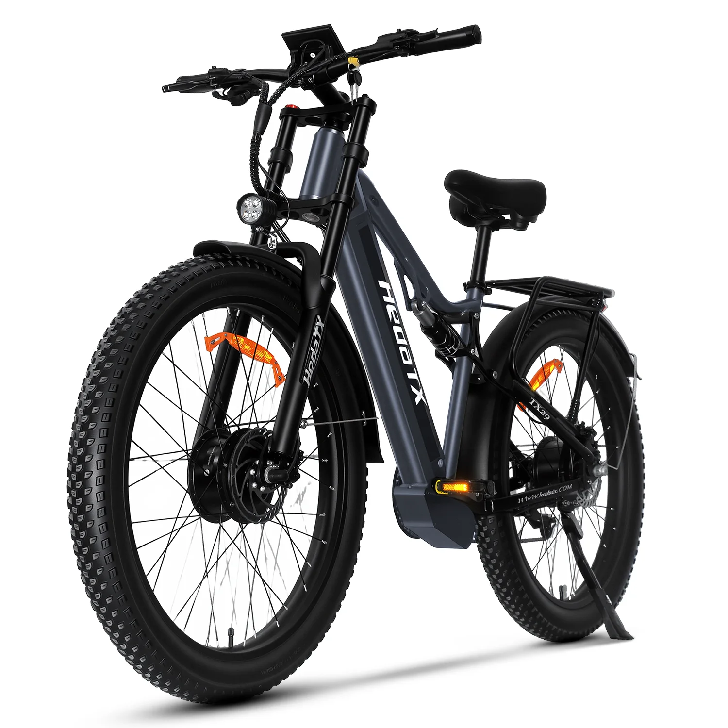 AliExpress NONE HeadaTX XT29 Adult Electric Bicycle, 27.5×3.0 Wide Tires, 48V 19.2Ah Lithium Battery, Fully Charged in 8 Hours, Disc Brake System, LCD Smart Display for Real‑time Vehicle Status Check, Urban Commuting