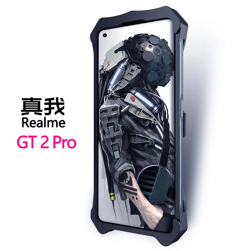 Zimon Luxury New Thor Heavy Duty Armor Metal Aluminum Bumper Phone Case For Oppo Realme 10 Q5 GT2 Pro X50 V5 V25 Neo 3 5 Cover