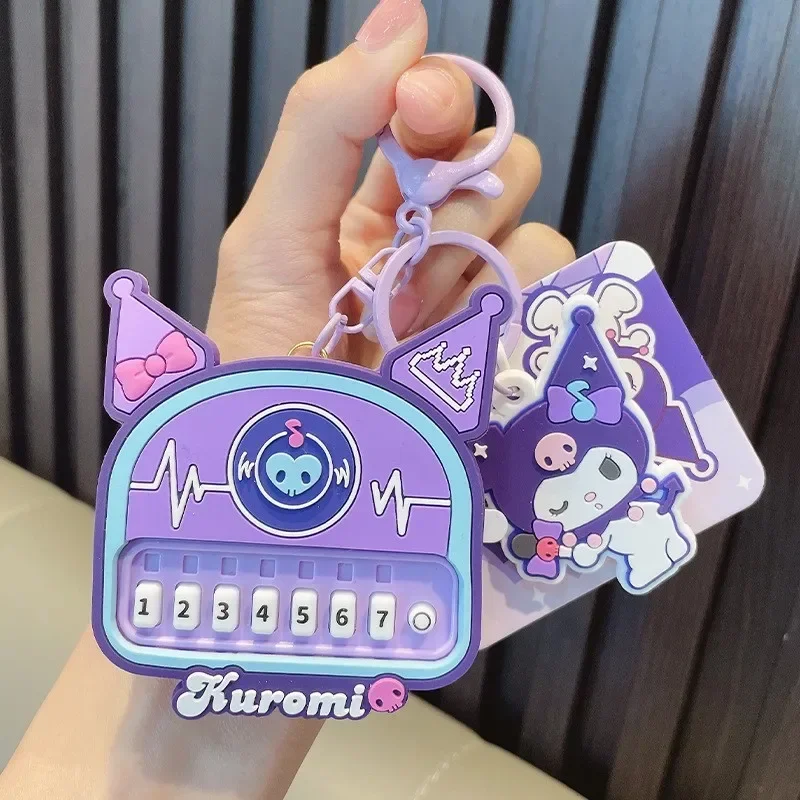 

Wooden Horse Melody Kuromi Sanrio Keychain Anime Cup Cinnamoroll Pochacco Camera Trinkets Bag Pendant Funny Cute Gift Toys