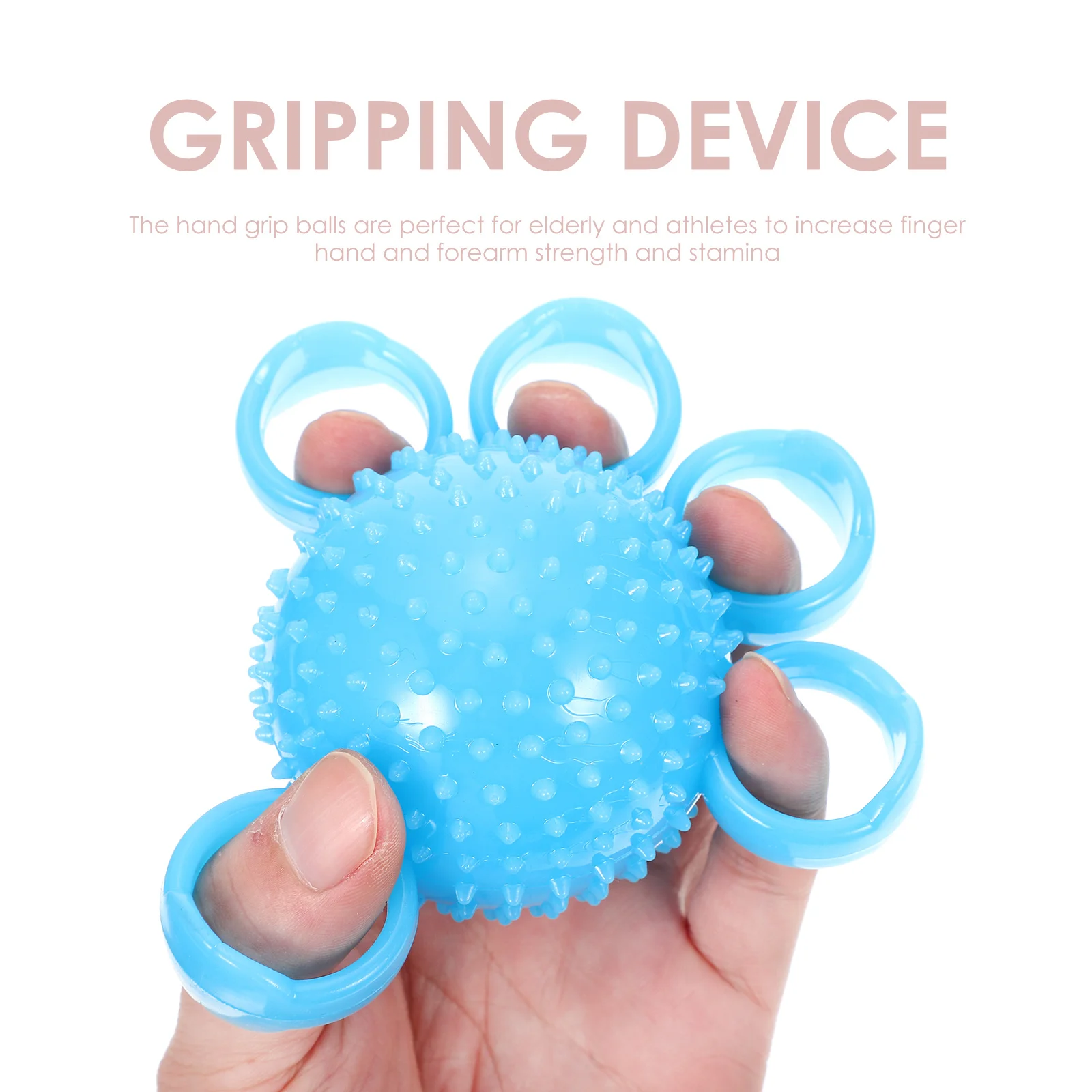 قبضة اليد مدرب القوة Tpr كرة تخفيف التوتر لممارسة الأصابع كرات إعادة تأهيل اللياقة البدنية للاستخدام الداخلي لكبار السن