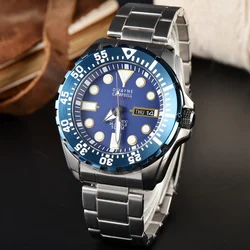 44mm Fashion Steel Watch Luxury Automatic Mechanical Watch NH36 Movement Men's Designer Wrist Watch Lume Dial