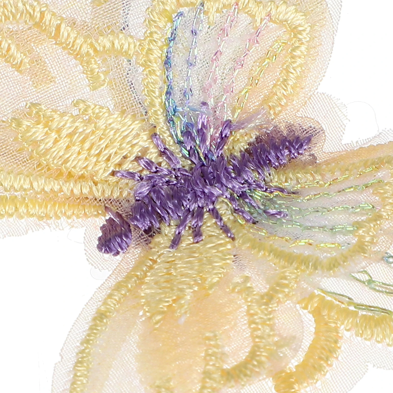 

20 Pcs Embroidered Hair Accessories Embroidery Butterfly Iron Patches Polyester Butterflies Decorations Hat Badge