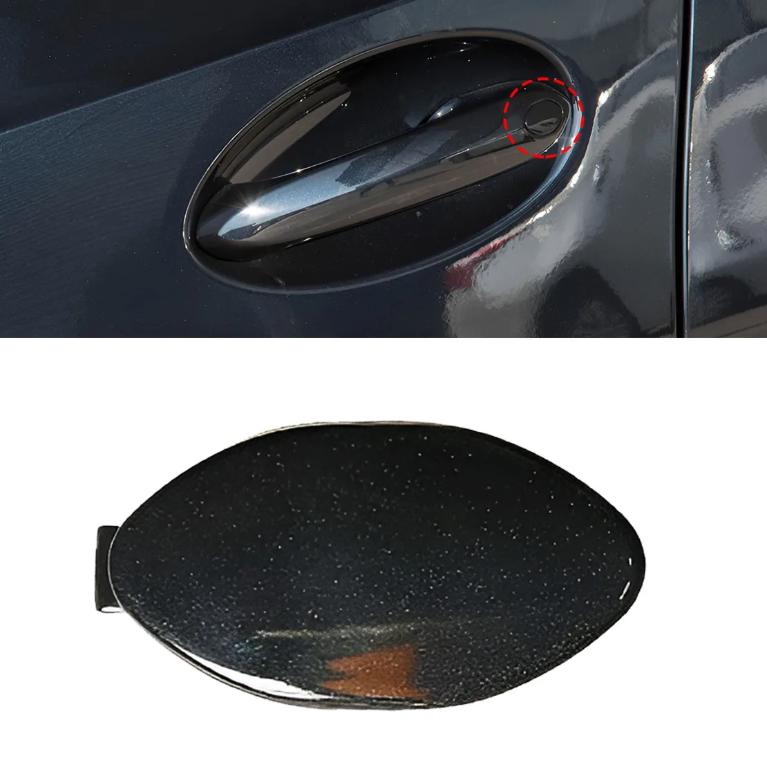 51217489341 Car Outer Door Handle Key Hole Keyhole Cover Cap Fit For BMW 3 5 Series X3 X4 X5 X6 X7 G20 G28 G30 G38 G01 G02 G05