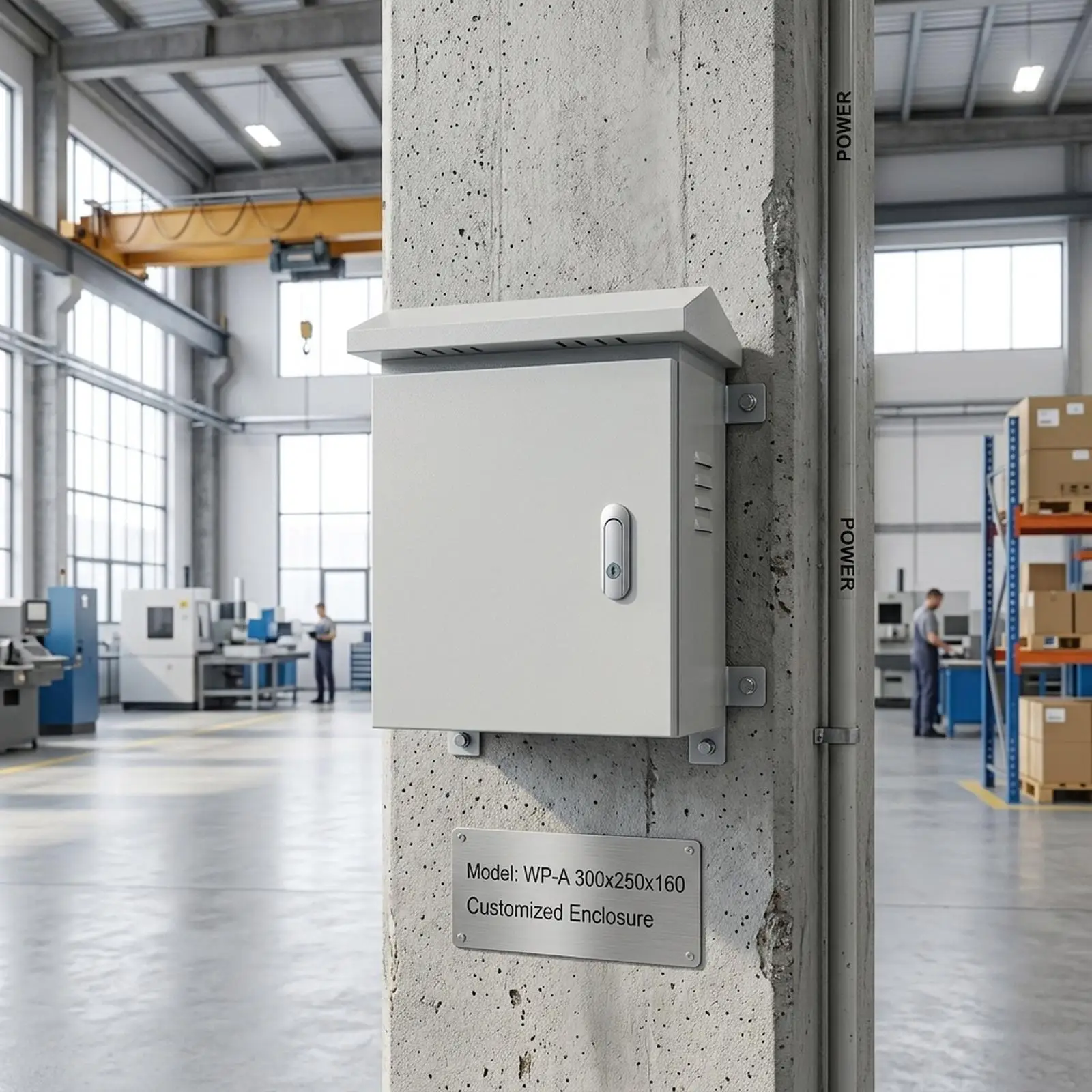Outdoor Waterproof Box Iron Electrical Protection Panel for Power Distribution Project in Construction Sites
