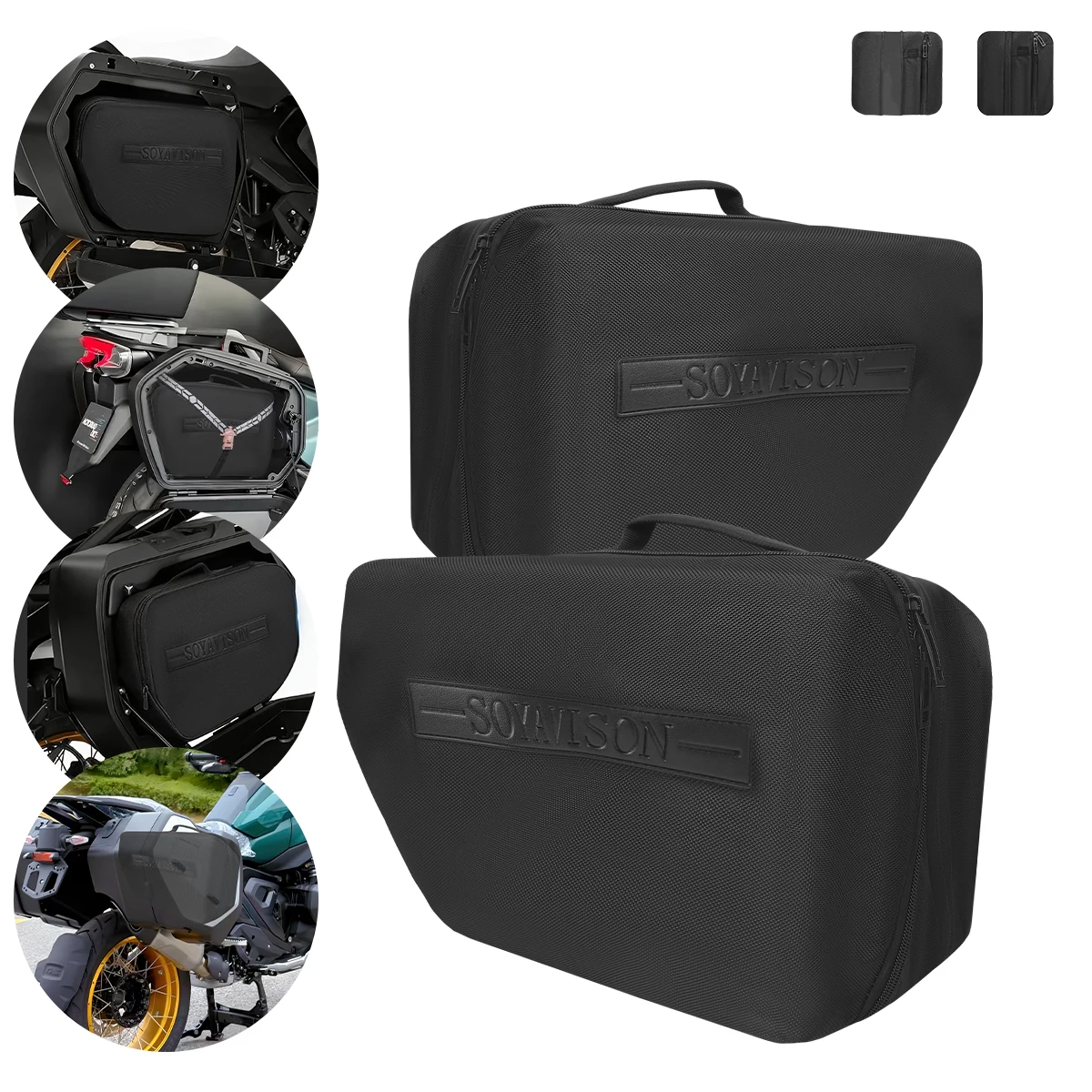 

Комплект внутренних сумок-органайзеров для мотоциклетных кофров (боковых сумок) для BMW R 1300RT R1300RS (2025-) R1300GS (2023-)