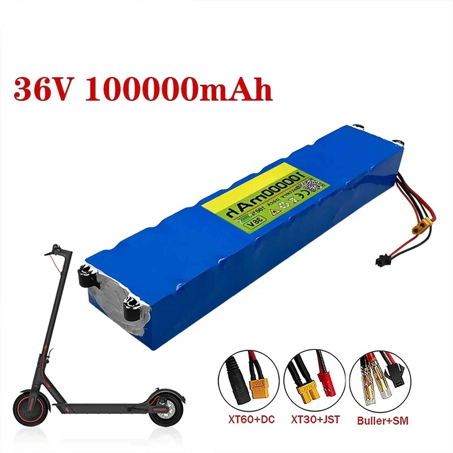 Nuevo Paquete de Baterías para Scooter Eléctrico 10S3P 36V 100000mAh 36v, Batería de Litio 18650 M365 para Scooter Eléctrico 36v