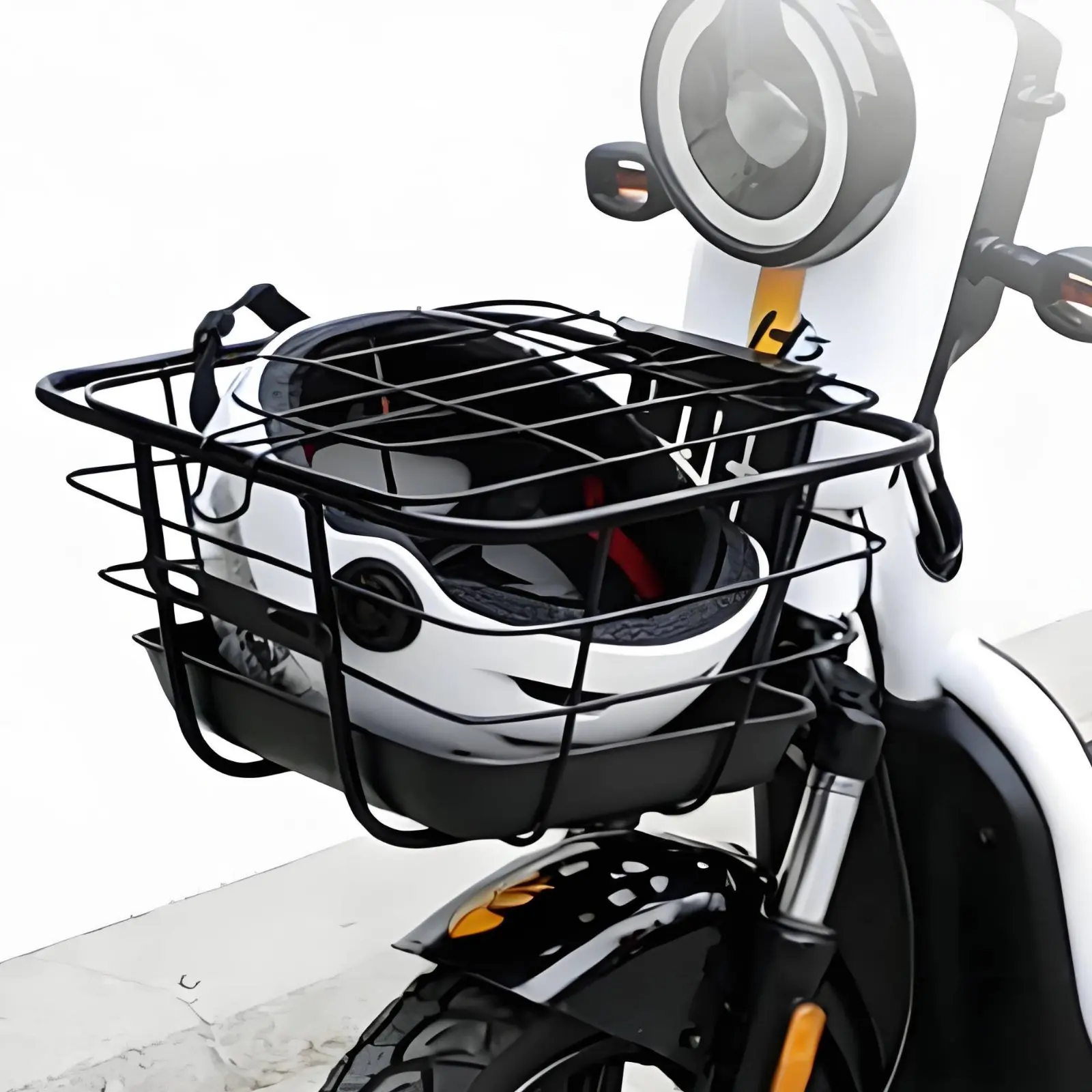 Electric Bicycle Front Basket Anti-Vibration Electric Bike Basket Universal Fit Sturdy for Shopping