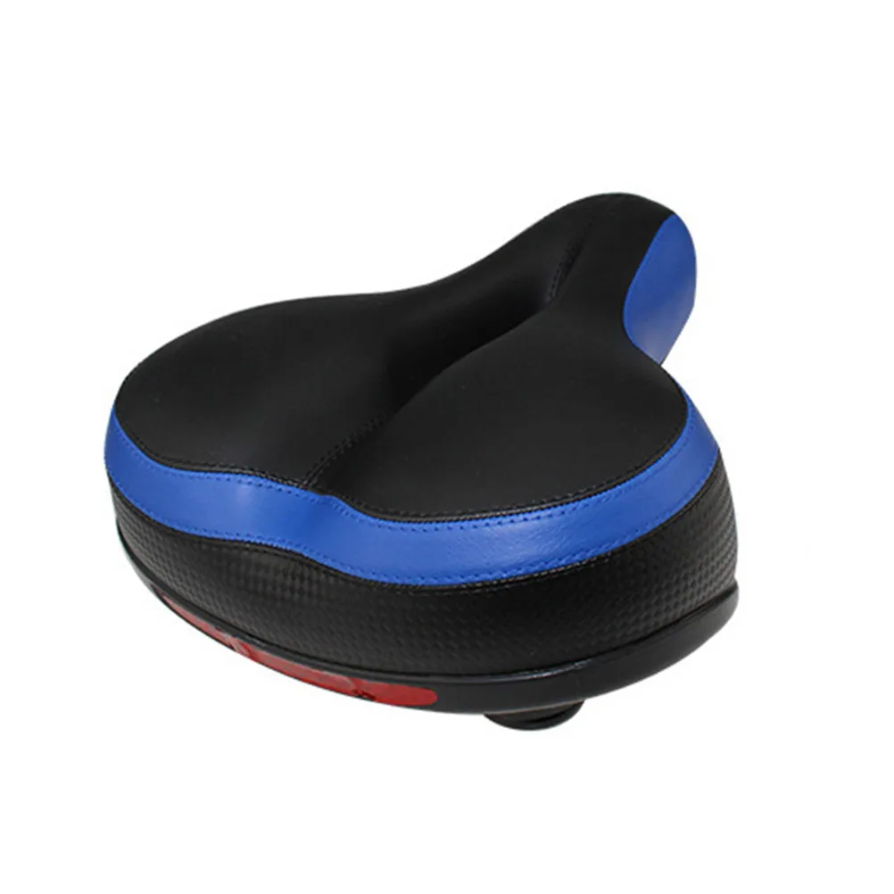 

Electric Bike Saddle Comfortable Thick Padding Dual Spring Suspension Wide Replacement Seat for Mountain Bike Cushion