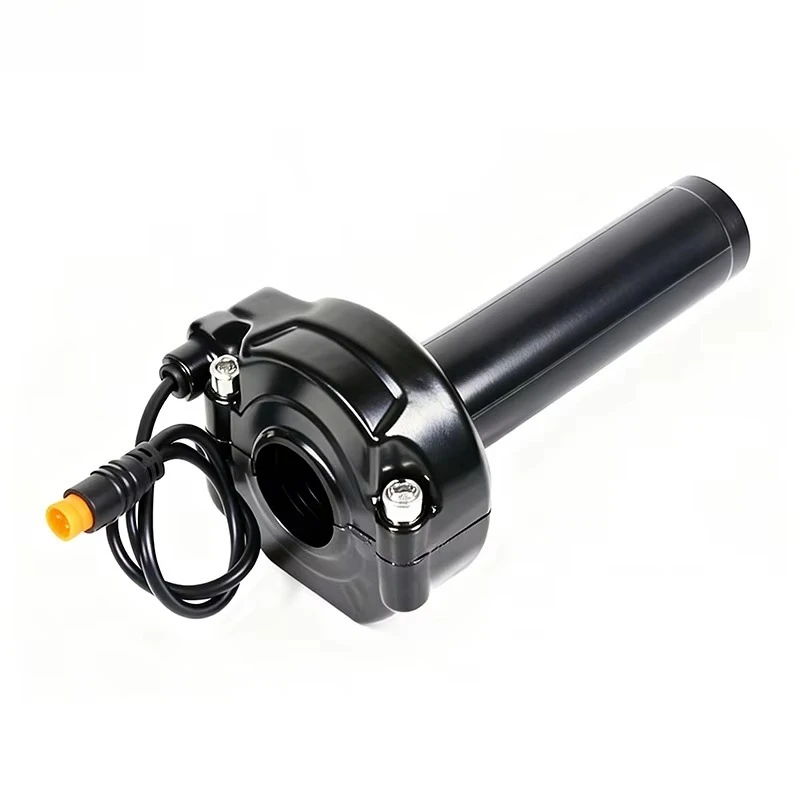 E-bike 3PIN Twist Throttle Accelerator Handlebar Grip M8 Male Connector for OUXI V8 Fat Bike Fatboy/super73