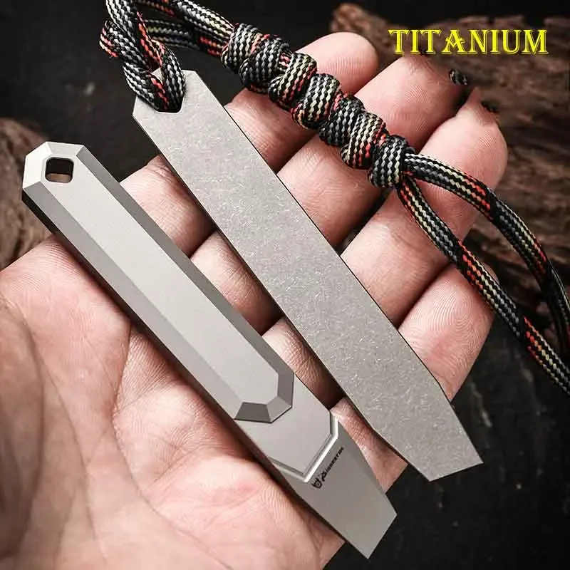 

100mm Titanium Alloy MINI Crowbar Portable Camping Equipment Outdoor Self-defense Tools EDC Survival Pry Bar