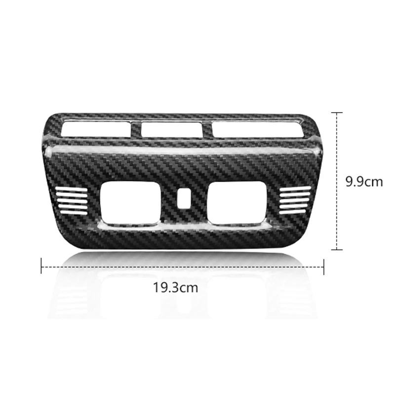 Real Hard Carbon Fiber For Chevrolet Corvette C8 2020 2021 2022 2023 Front Reading Lamp Frame Trim For Corvette C8 Accessories