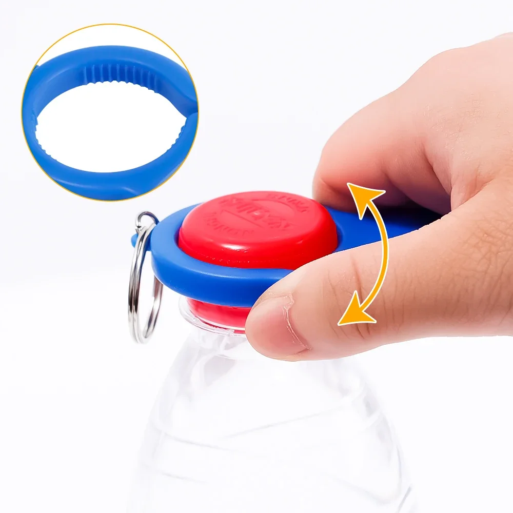 Multi-purpose Portable Bottle Opener Keychain Plastic 3 in 1 Wine Beverage Can Opener Wedding Party Kitchen Gadgets Accessories