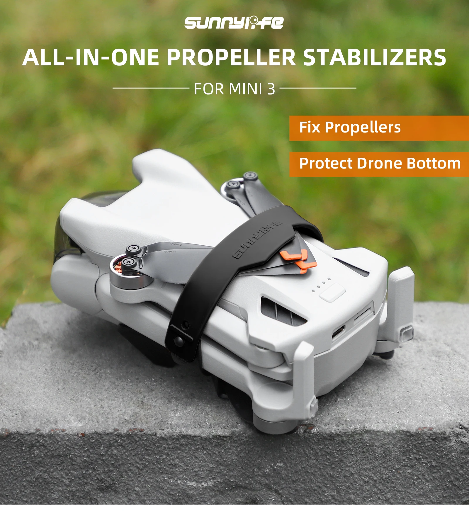 

Propeller Holder for DJI Mini 3 Propeller Blade Fixing Accessories Bundle Paddle Ties Chassis Protection Cover Portable