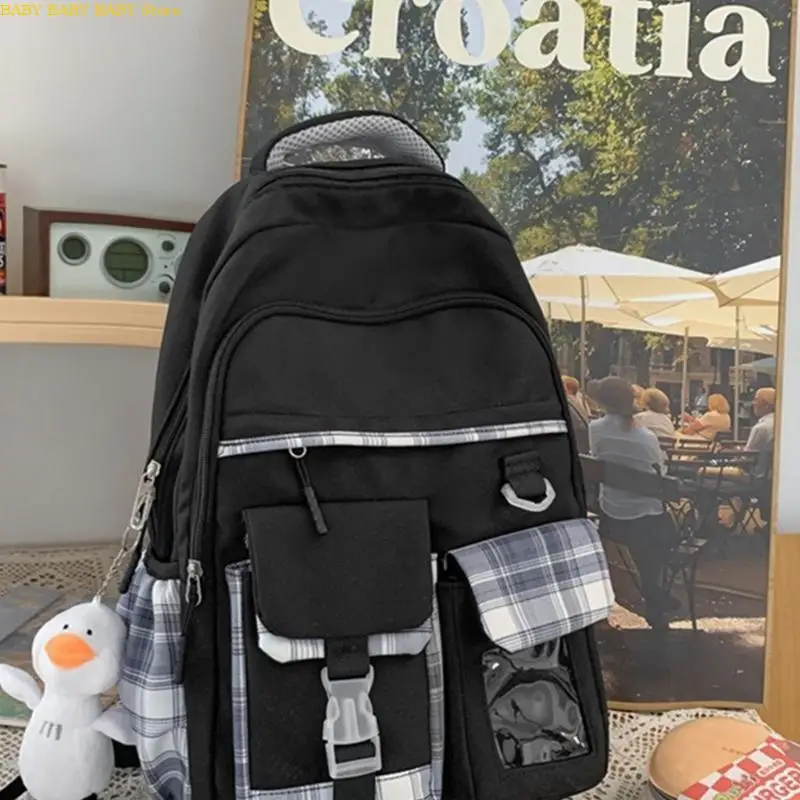 

Q81A Large Capacity School Backpack NylonCollege Laptop Backpacks School Bag for Men