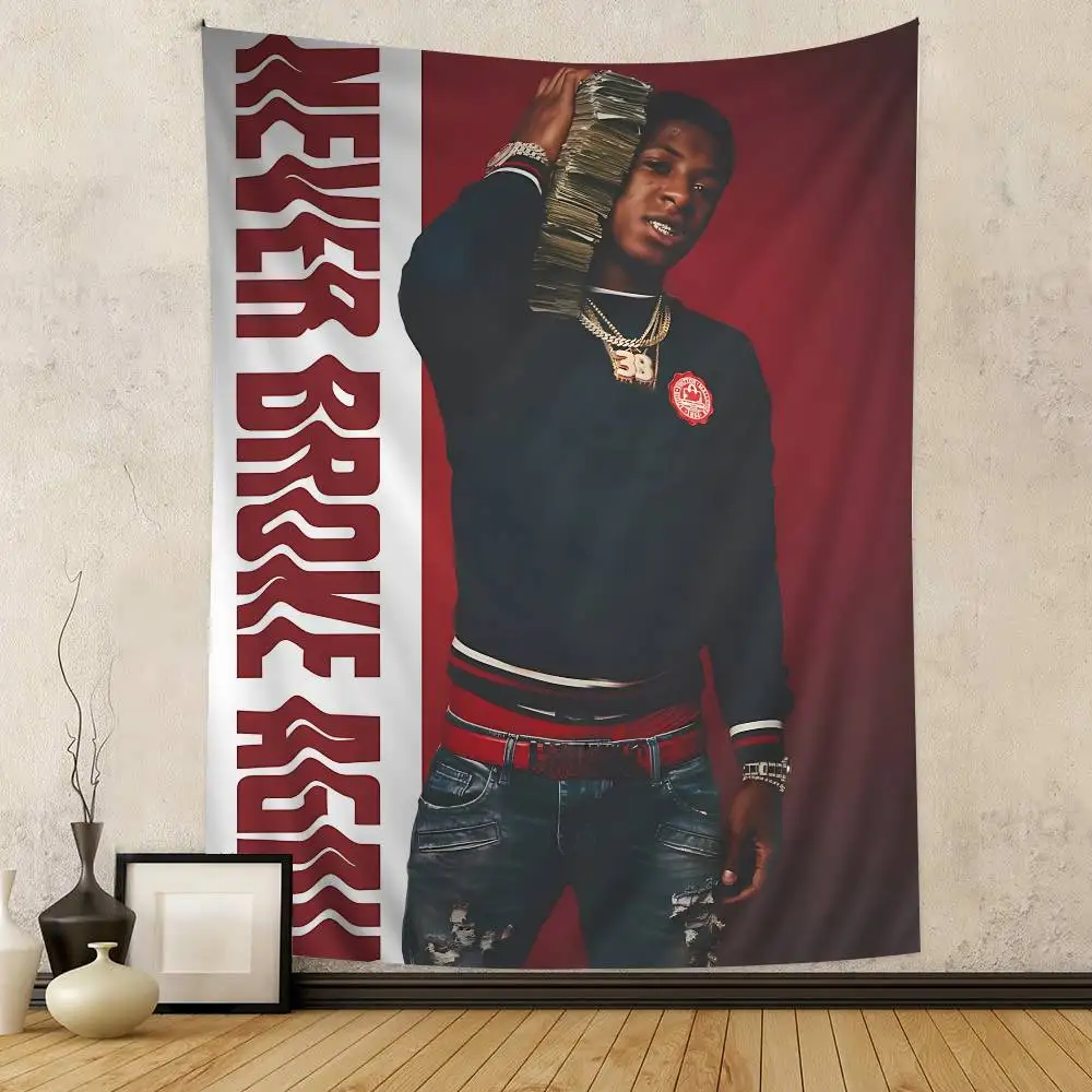 Rapper Youngboy Never Broke Again Tapestry Art Printing Japanese Wall Tapestry Anime Wall Hanging Home Decor