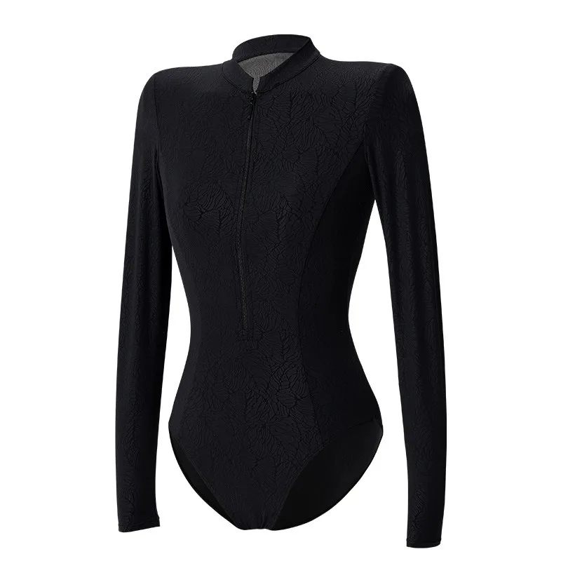 الكبار طويلة الأكمام رداء رقص الباليه النساء الجمباز ارتداءها الوقوف طوق البريدي ملابس الرقص الإناث الخريف الشتاء ملابس لليوجا