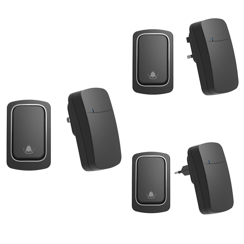 VOLLSTÄNDIGE, selbstbetriebene kabellose Türklingel, keine Batterie, wasserdichte Türklingel, Glockenspiel, Ring, ältere Menschen, Anrufer, Heimsicherheitsgerät