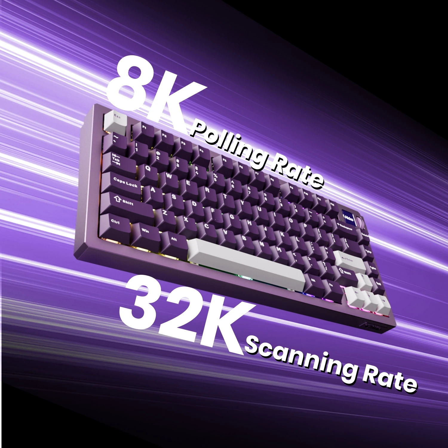 Akko MOD007 V5 HE Magnetic Switch Keyboard with Display Screen 75% Rapid Trigger 0.005mm 8K ARGB Gaming Mechanical Keyboard CNC